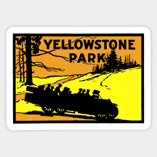 1920 Yellowstone Park Sticker